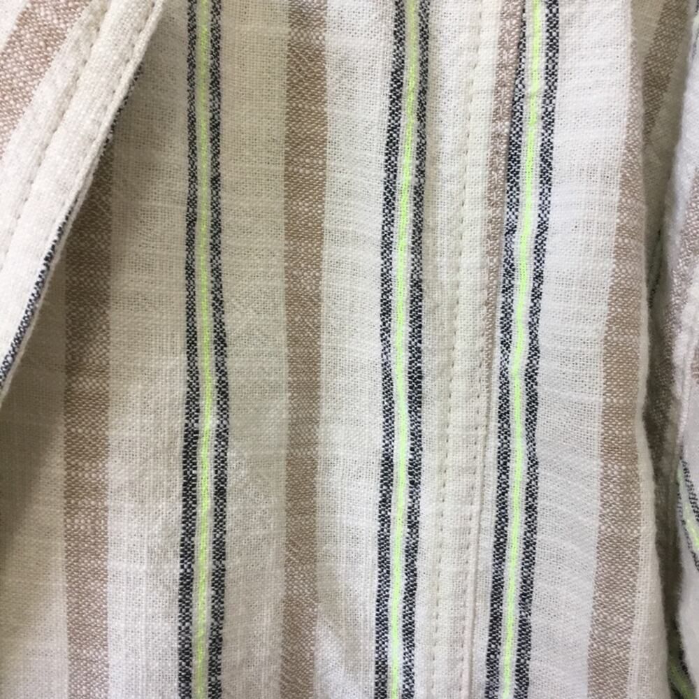 Anthropologie Maeve Cream Danielle Striped Blazer - Picture 4 of 16